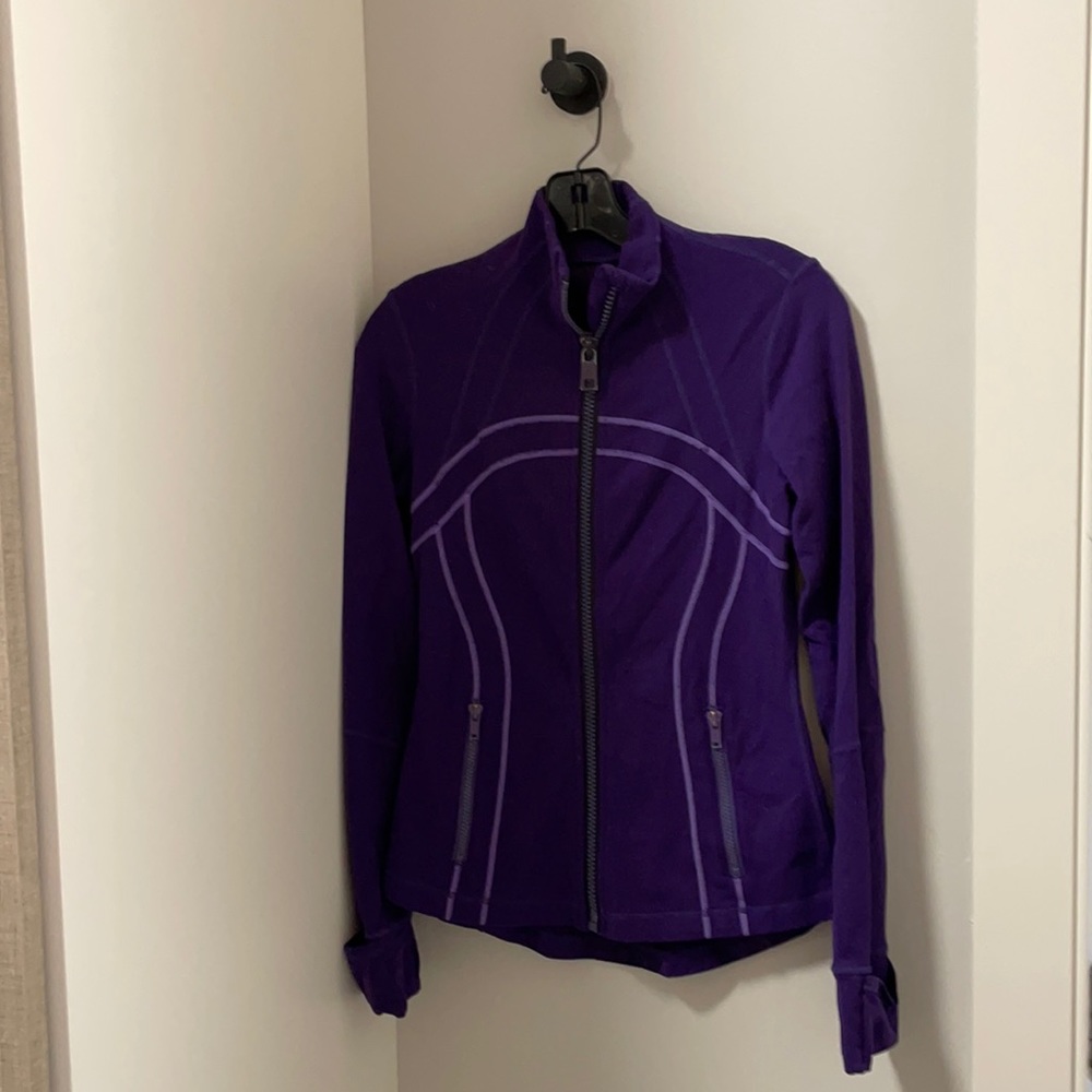 Lulu purple zip up jacket